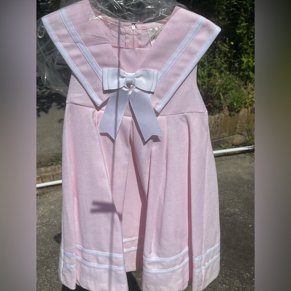 Pink Sailor Party Dress with matching purse. - Picture 4 of 4